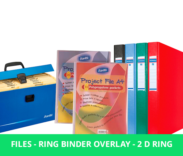 Files - Ring Binder Overlay - 2 D Ring
