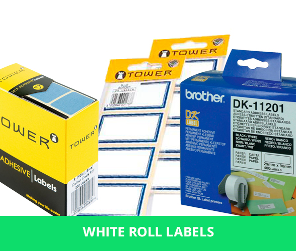 White Roll Labels